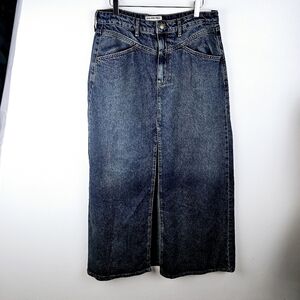 We The Free Come As You Are Denim Jean Maxi Skirt NWT